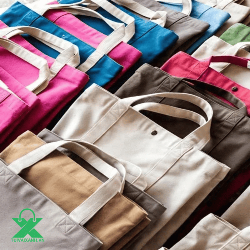 Túi vải canvas đa dạng màu sắc